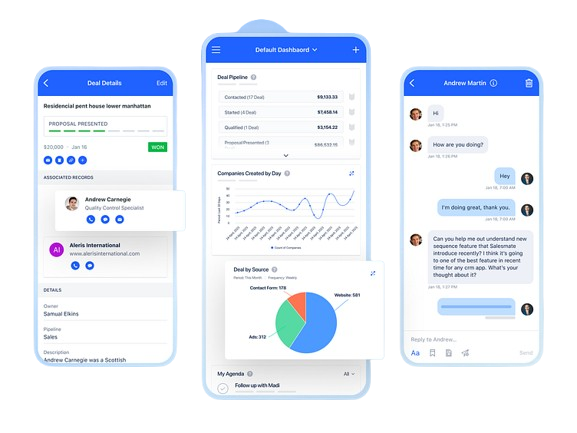 Salesmate screenshot - 17 Best Manufacturing CRM Software Reviewed In 2025