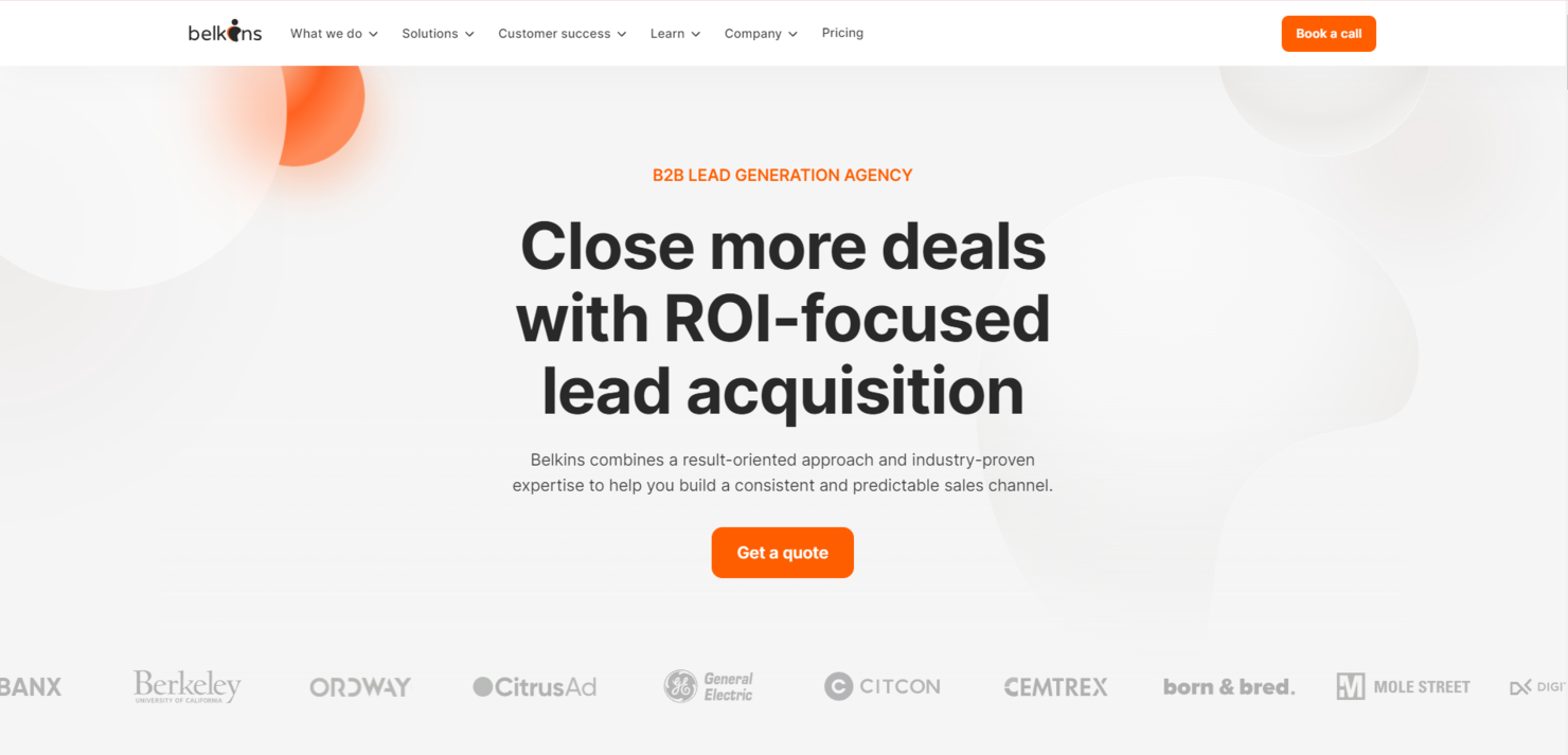 Belkins screenshot - 17 Best Lead Generation Services Reviewed in 2025