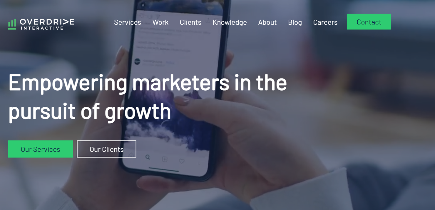 Overdrive Interactive screenshot - 17 Best Lead Generation Services Reviewed in 2025