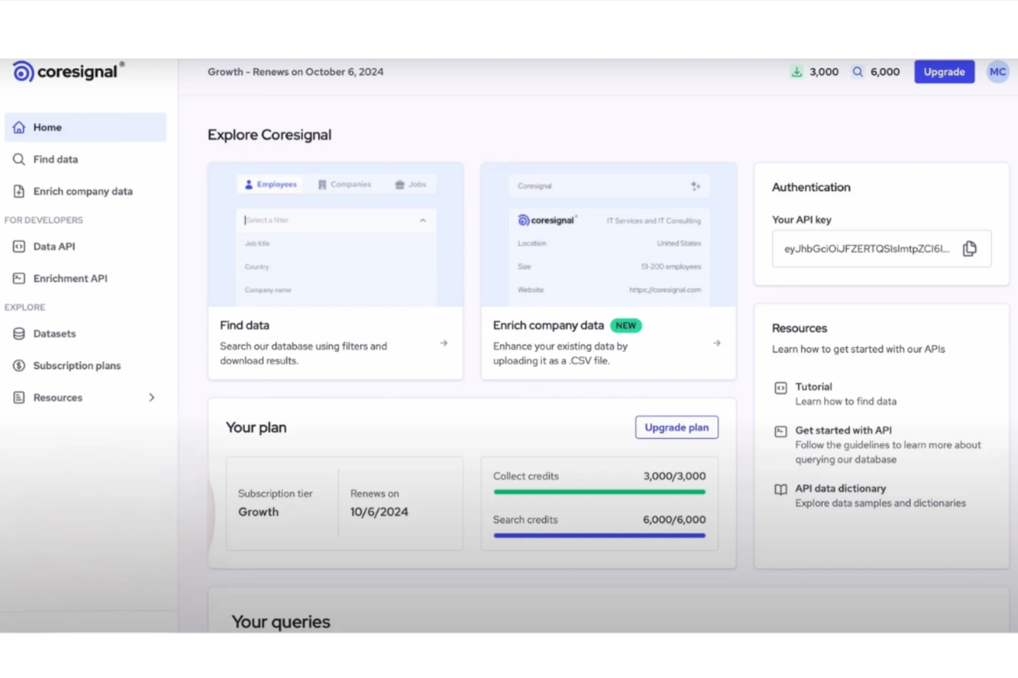 Coresignal screenshot - 18 Best Data Enrichment Tools Reviewed In 2025