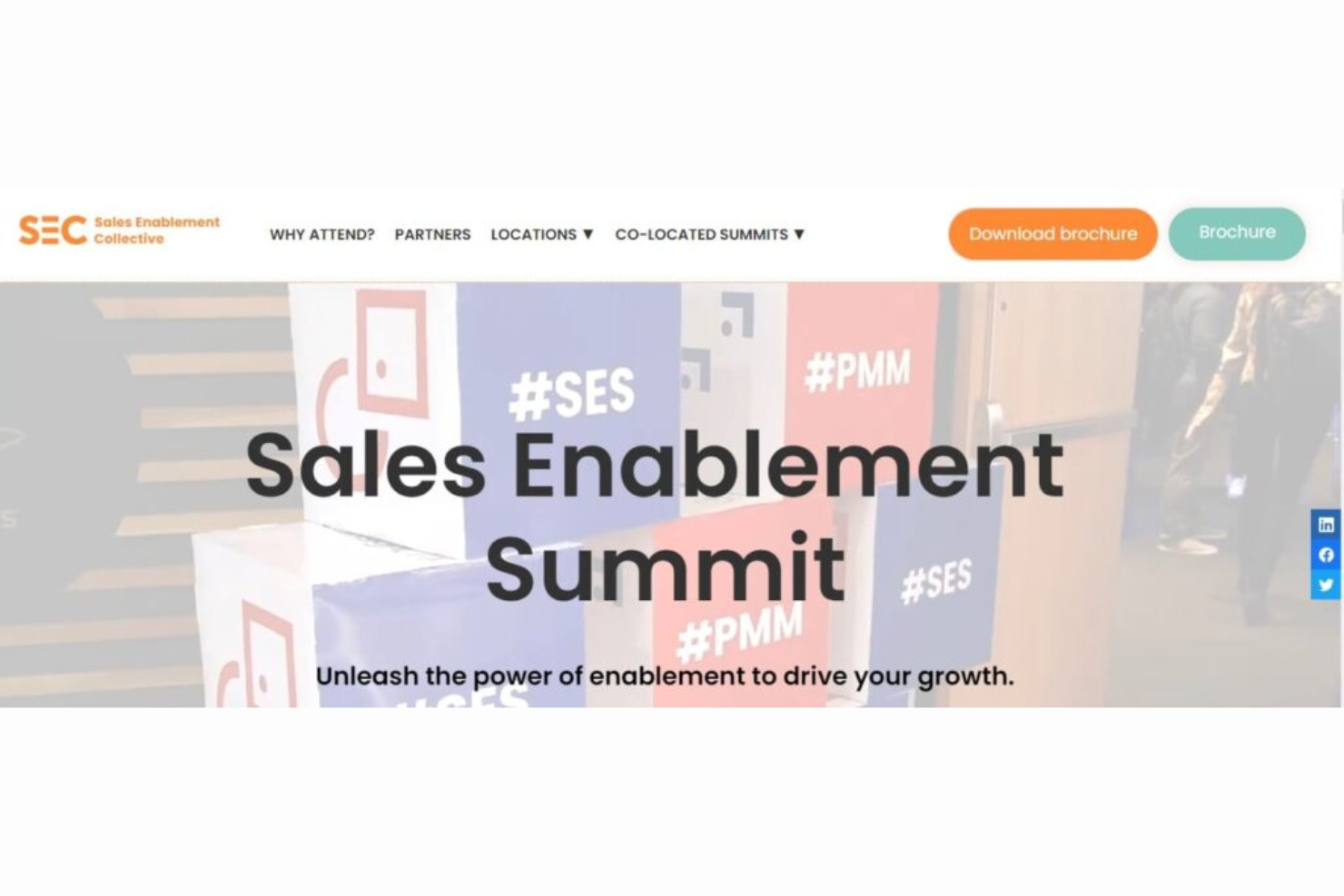 SEC Sales Enablement Summit screenshot - 6 Must-Attend Conferences For RevOps Pros In 2025
