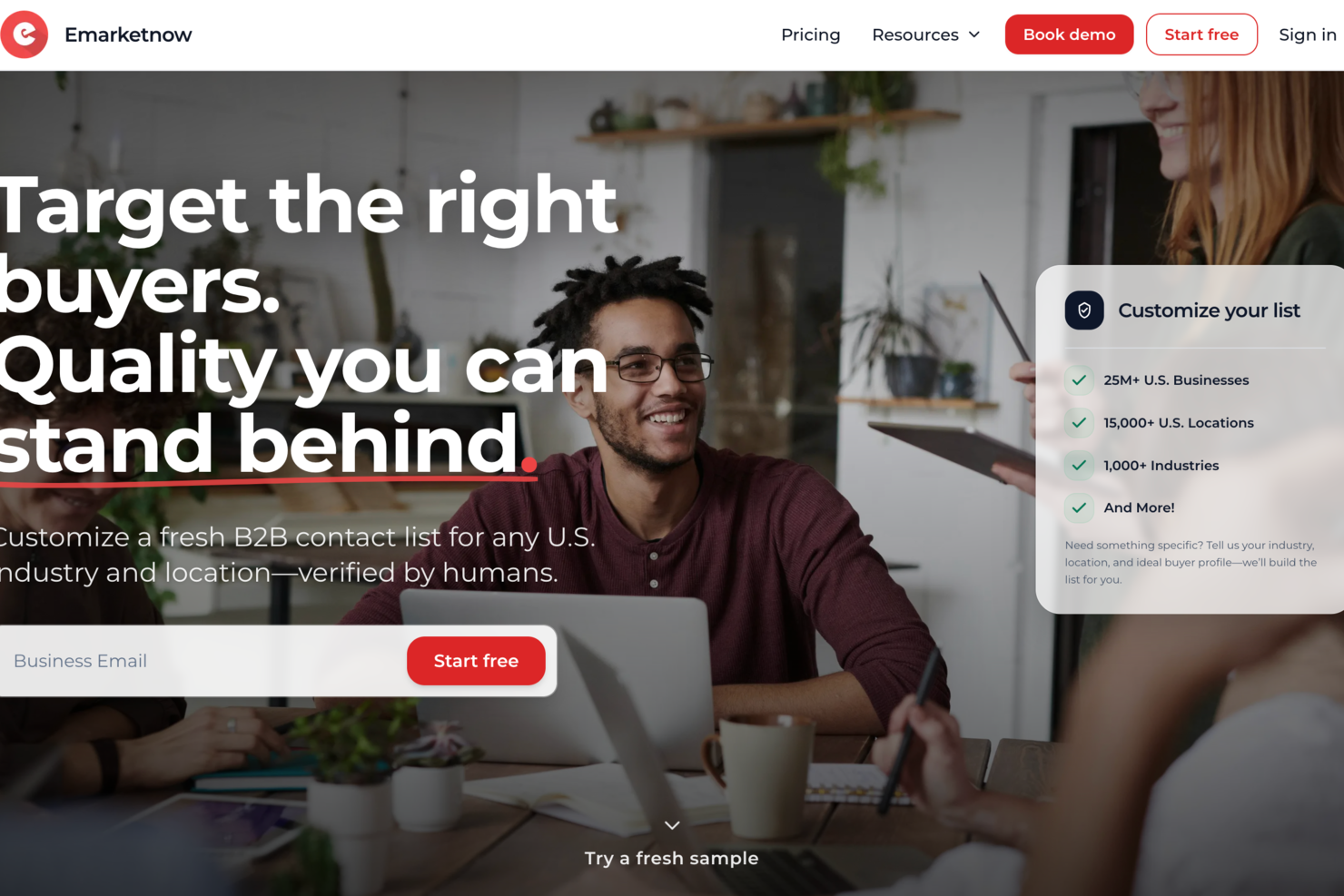Emarketnow screenshot - 18 Best Lead Generation Services Reviewed in 2026
