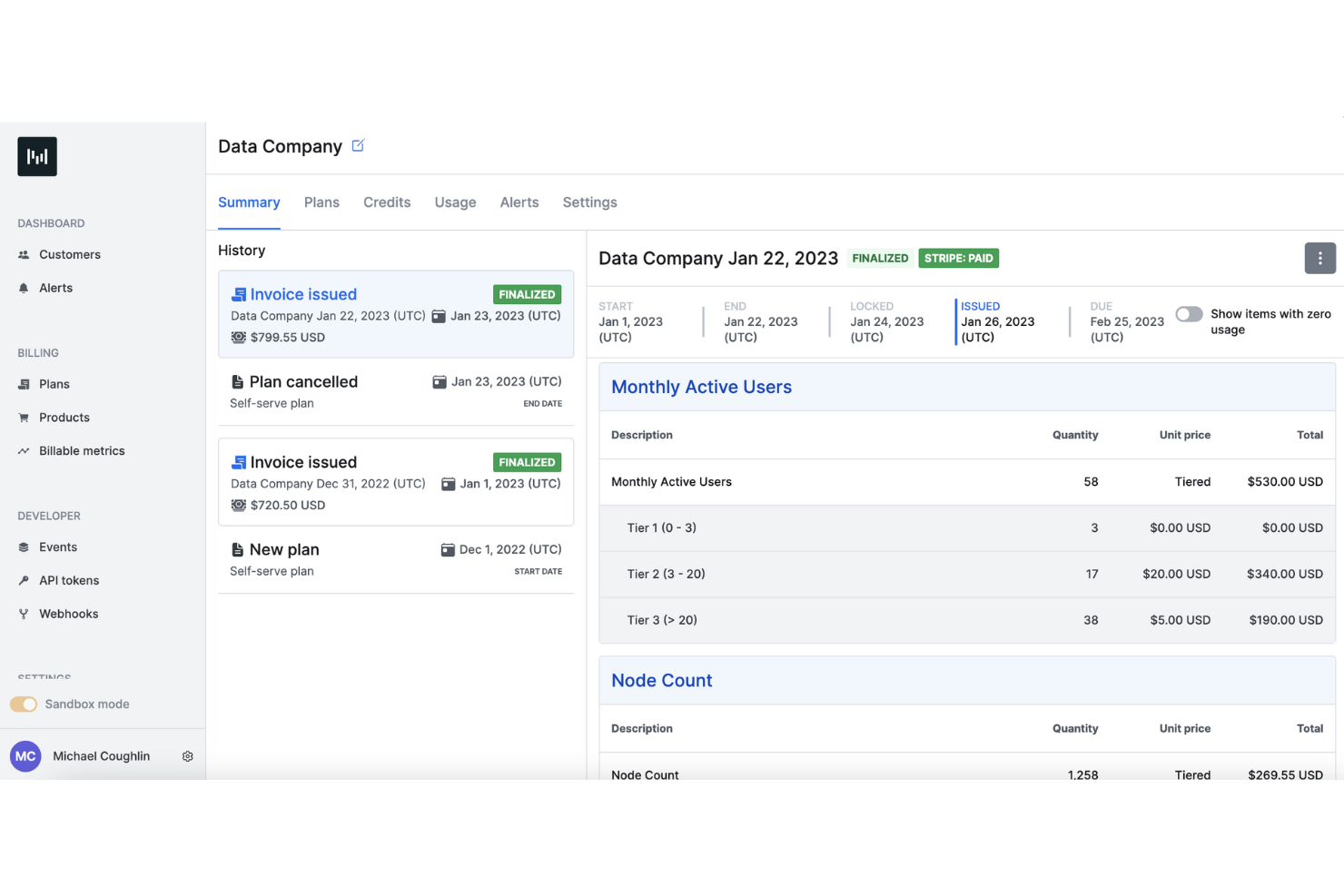 Metronome screenshot - 12 Best Usage-Based Pricing Software Reviewed in 2026