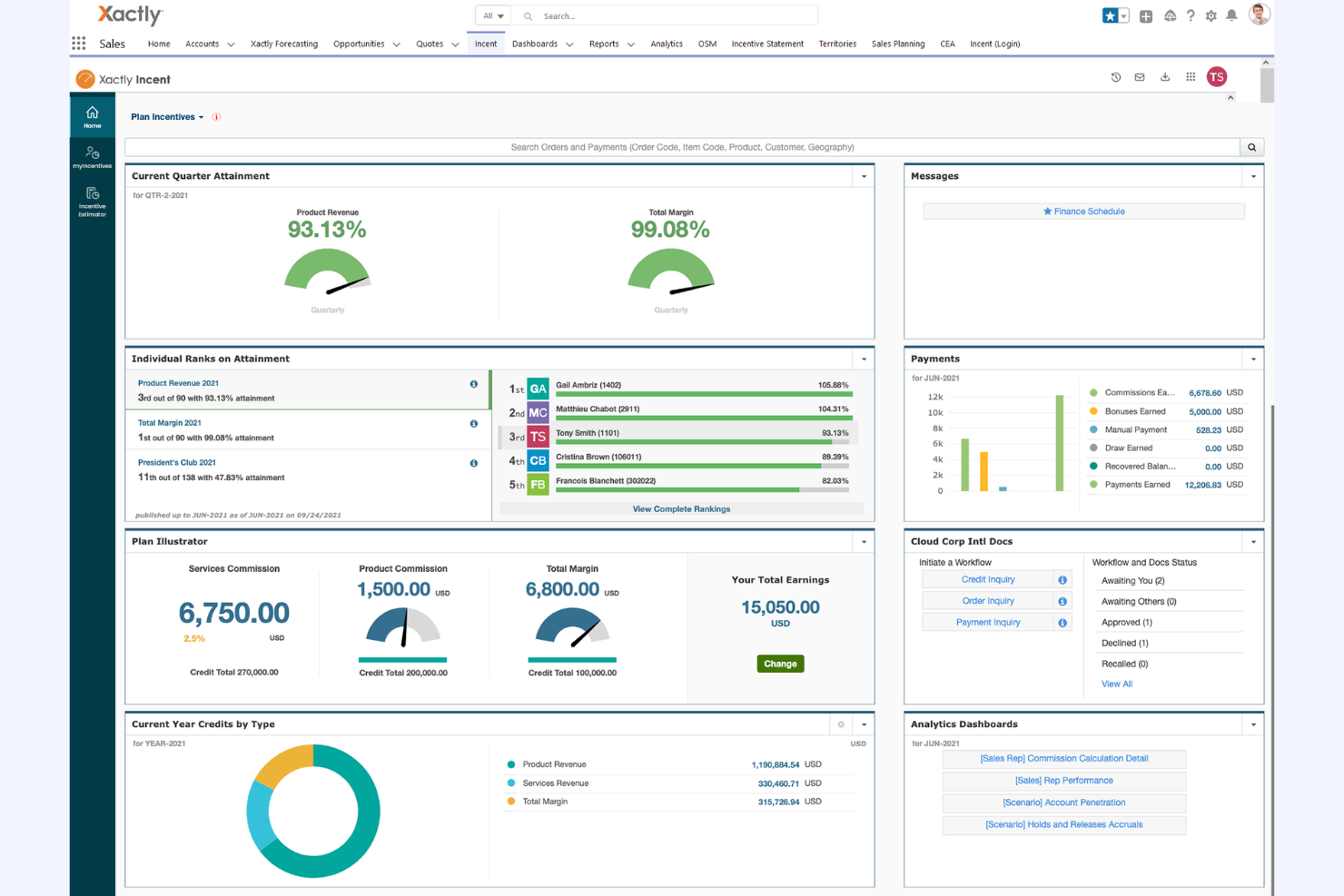 Xactly Incent screenshot - 13 Best Sales Commission Software for Small Businesses Reviewed in 2026