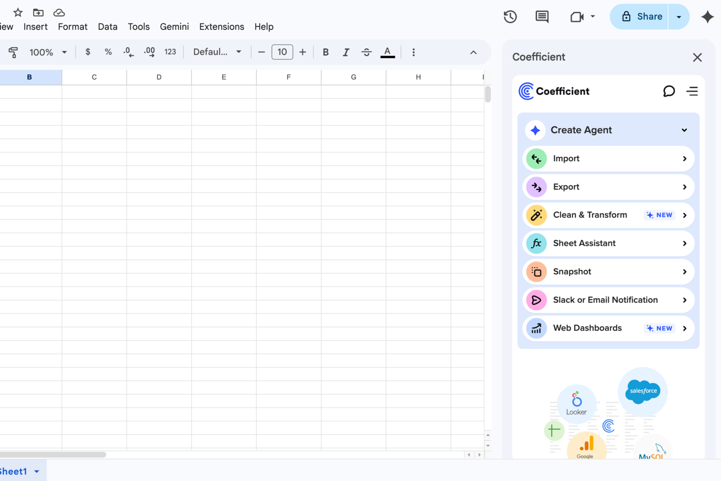 Coefficient screenshot - 24 Best Low-Code Integration Platform Reviewed In 2026