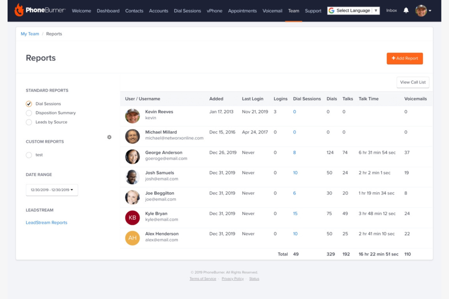 PhoneBurner screenshot - 16 Best Auto Dialer Reviewed in 2026