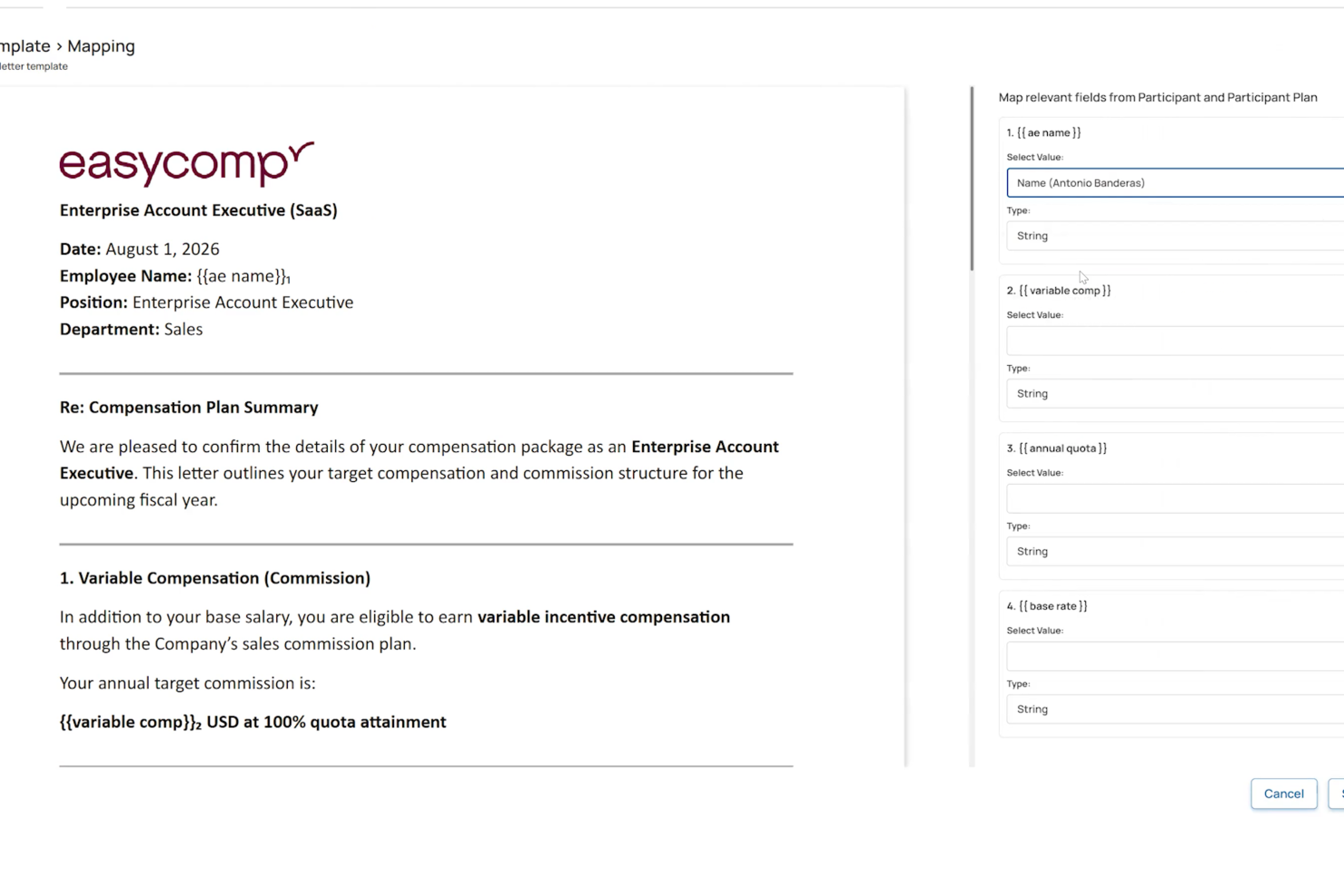 EasyComp screenshot - Le 10 Migliori Soluzioni Software per le Provvigioni di Vendita Recensite per il 2026