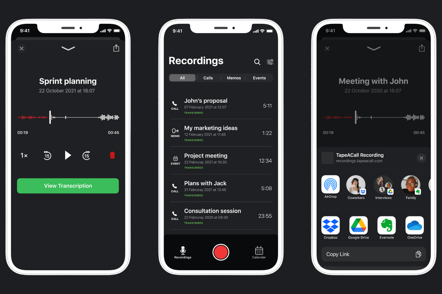 TapeACall screenshot - 12 Best Call Recording Software Reviewed in 2026