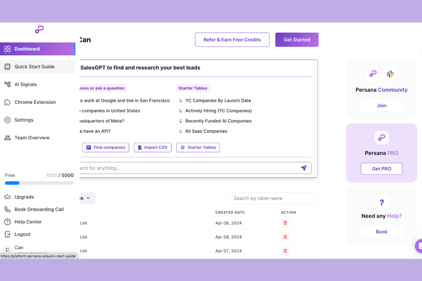 Persana AI screenshot - 28 Best AI Sales Tools in 2026