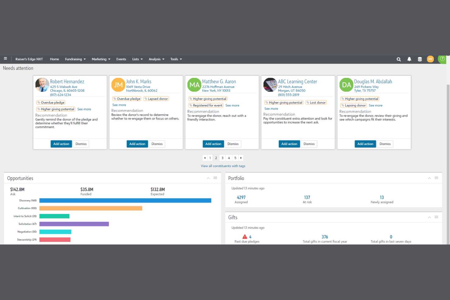 Blackbaud Raiser's Edge NXT screenshot - 10 Best Nonprofit CRM Software Reviewed For 2026