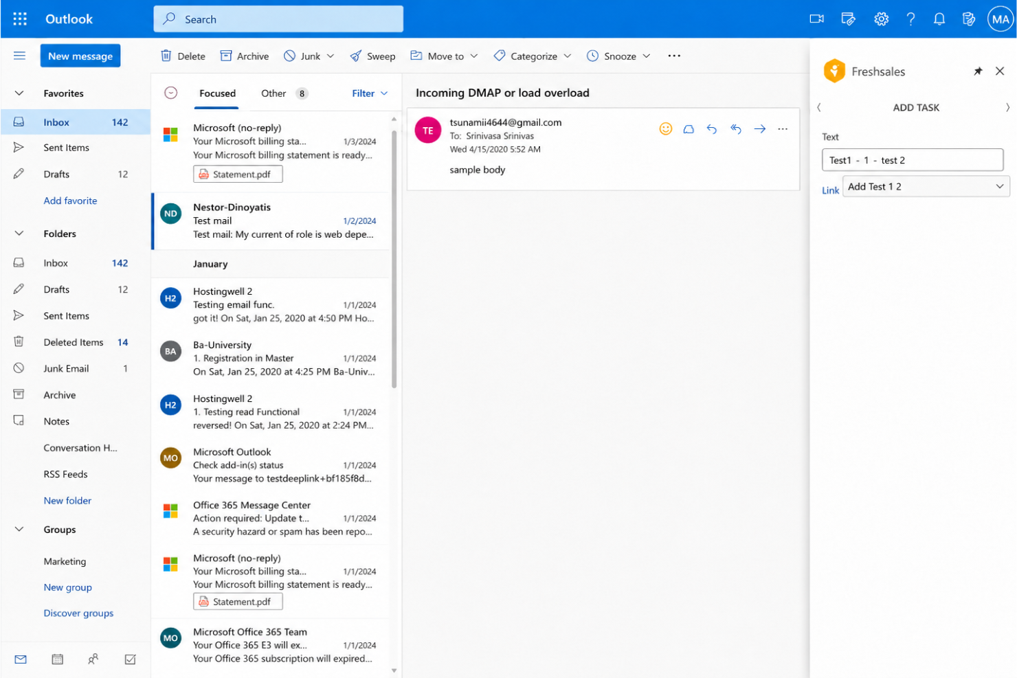 Freshsales screenshot - 10 Best CRM Software For Outlook Integration In 2026