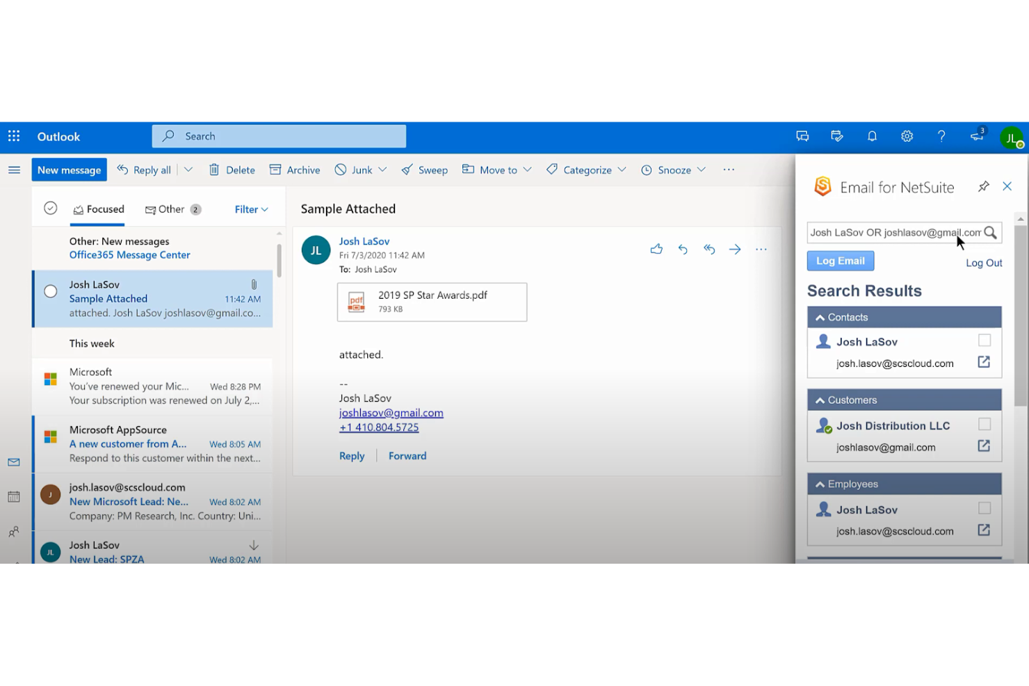 Oracle NetSuite screenshot - 10 Best CRM Software For Outlook Integration In 2026