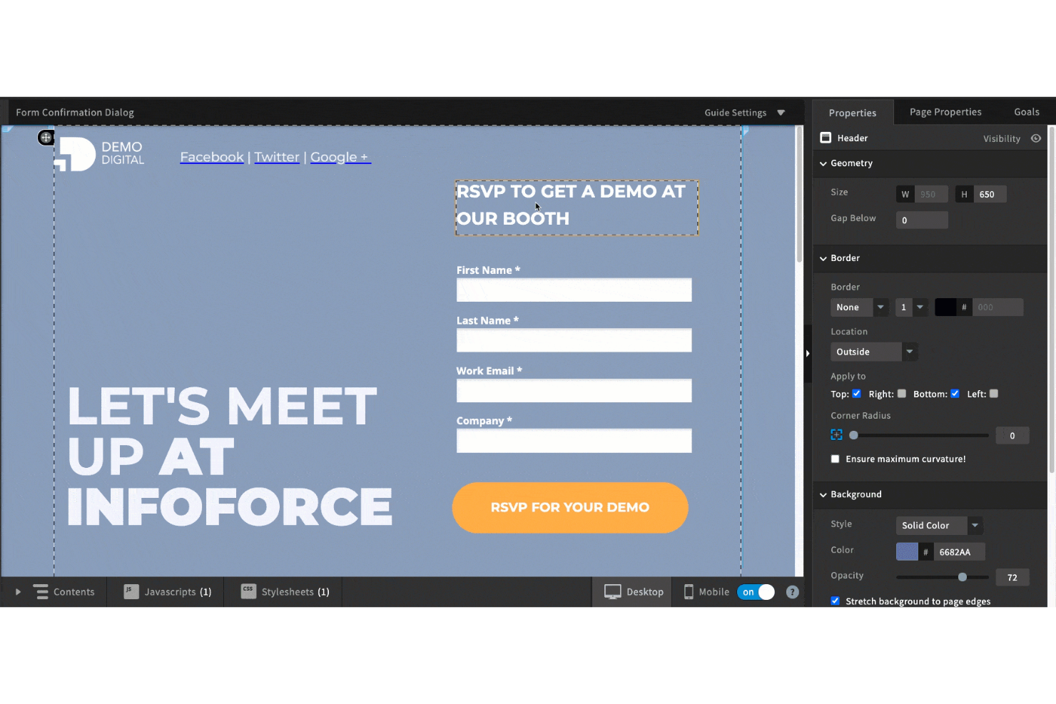 Unbounce builds and optimizes high-converting landing pages.