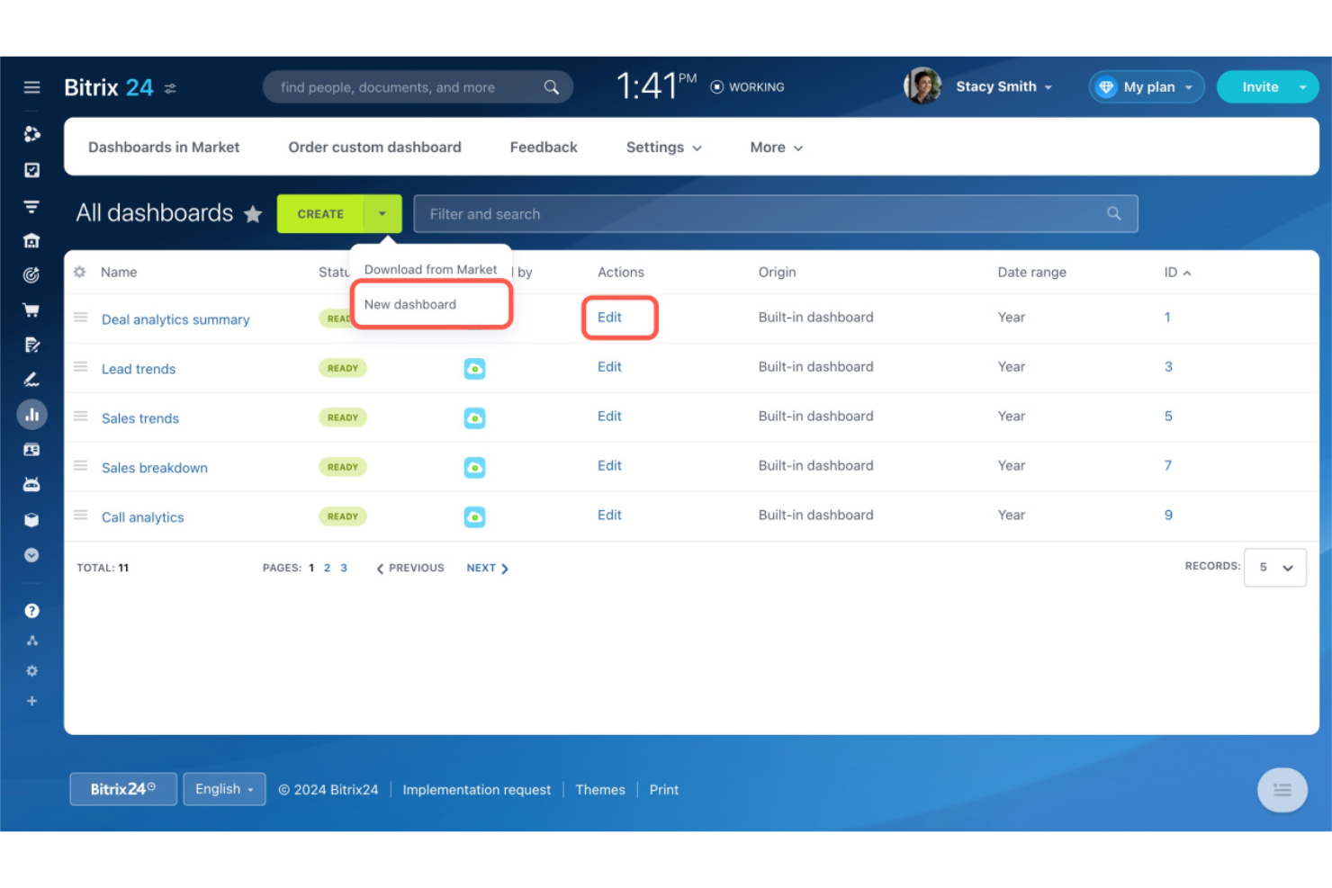 Bitrix24 manages contacts, sales, and workflows in one CRM.