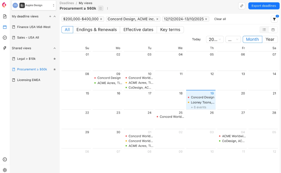 Concord is a cloud platform to create, negotiate, e-sign, and manage contracts.
