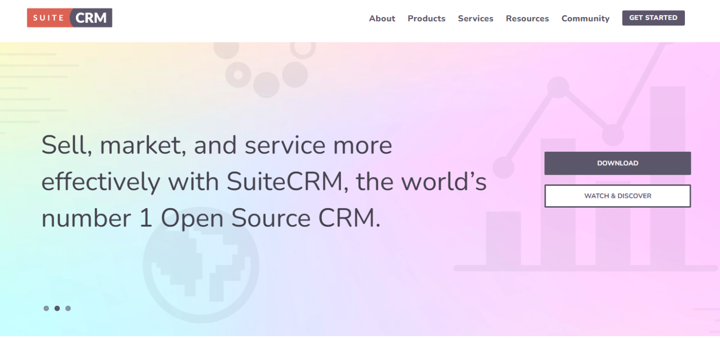 Open-source CRM for customizable sales, marketing, and support.