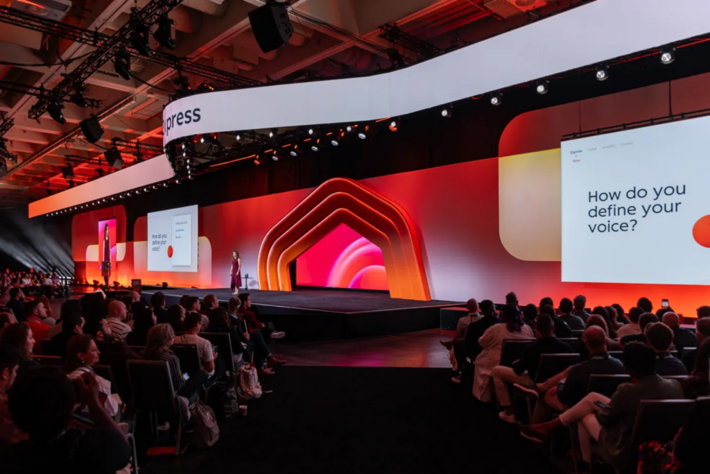 Speaker presenting at the INBOUND 2025 stage