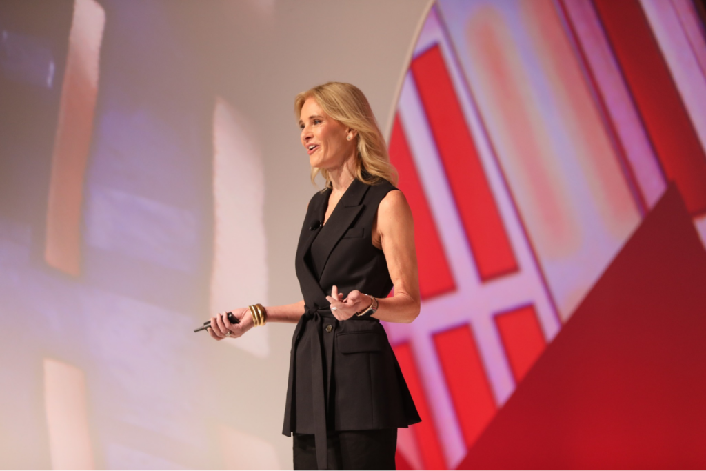 Lara Balazs, CMO and EVP at Adobee, speaking at the ANA Masters of B2B Marketing Conference 2025