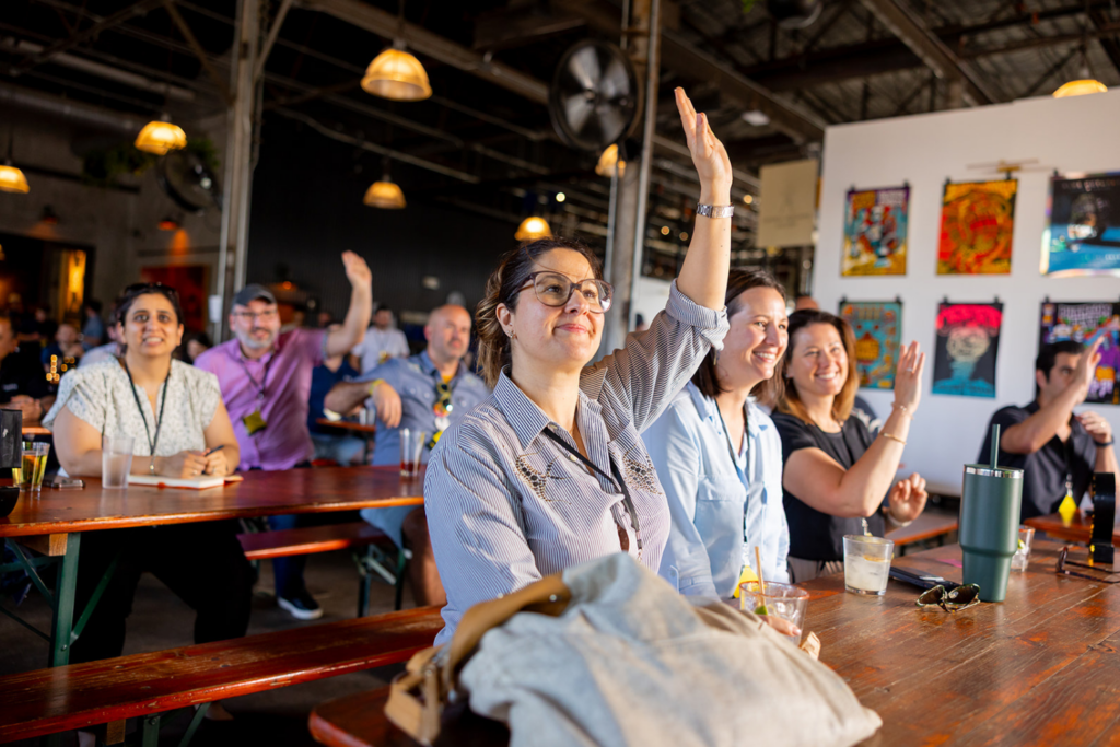 Attendees participating at the Spryng 2025 workshop