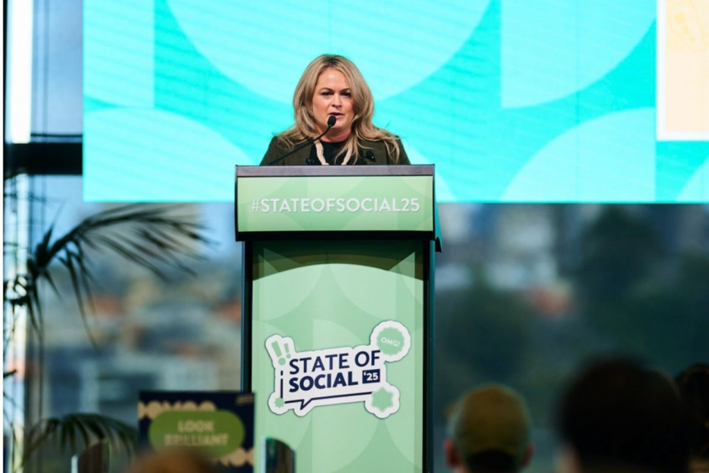 Kate O'Connor, Director at Magic Sprinkle, speaking at the State of Social '25