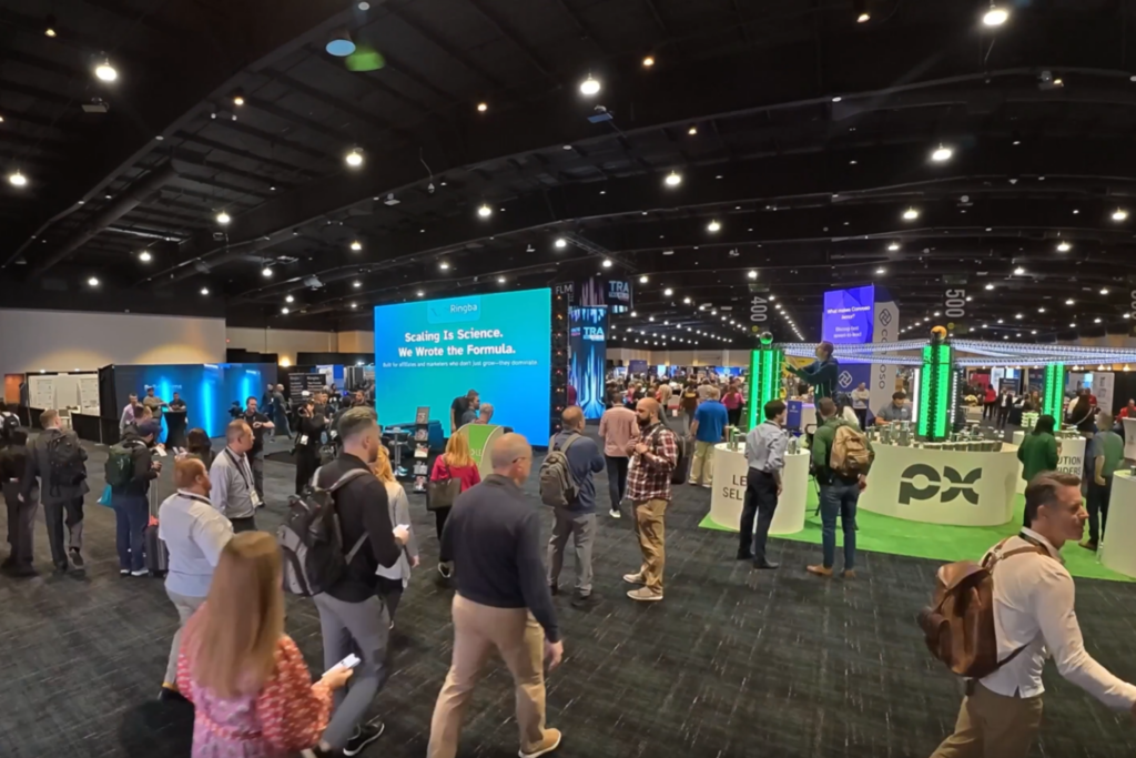 The expo hall of the LeadsCon 2025