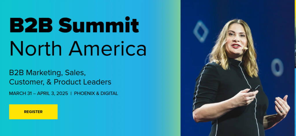 screenshot of Forrester B2B Summit North America landing page