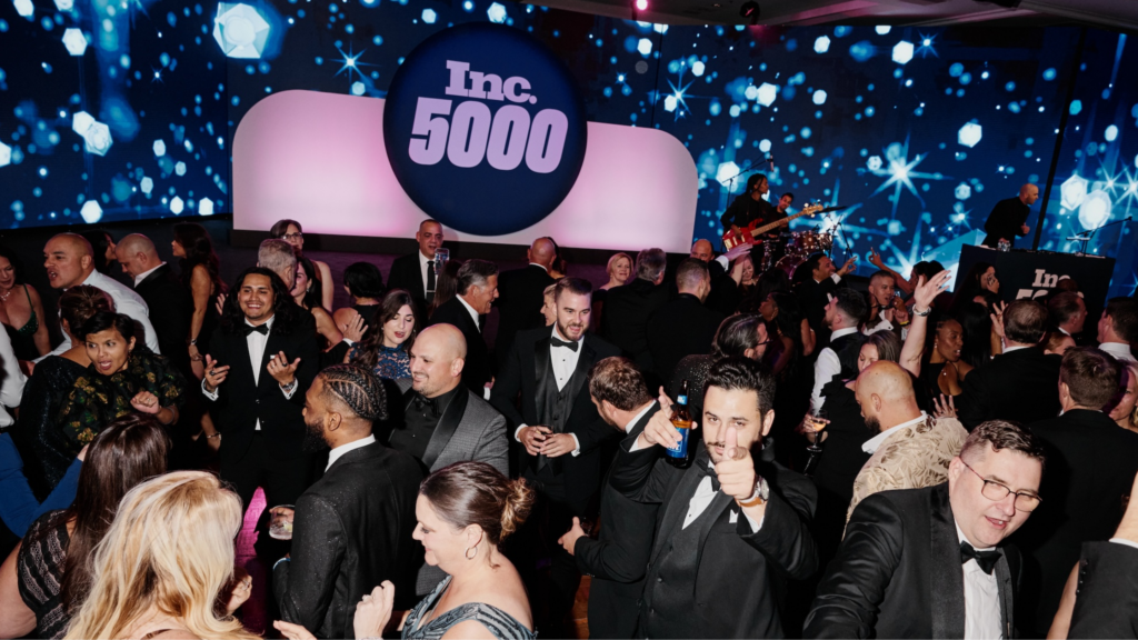 Attendees networking and celebrating at the Inc. 5000 Conference &amp; Gala