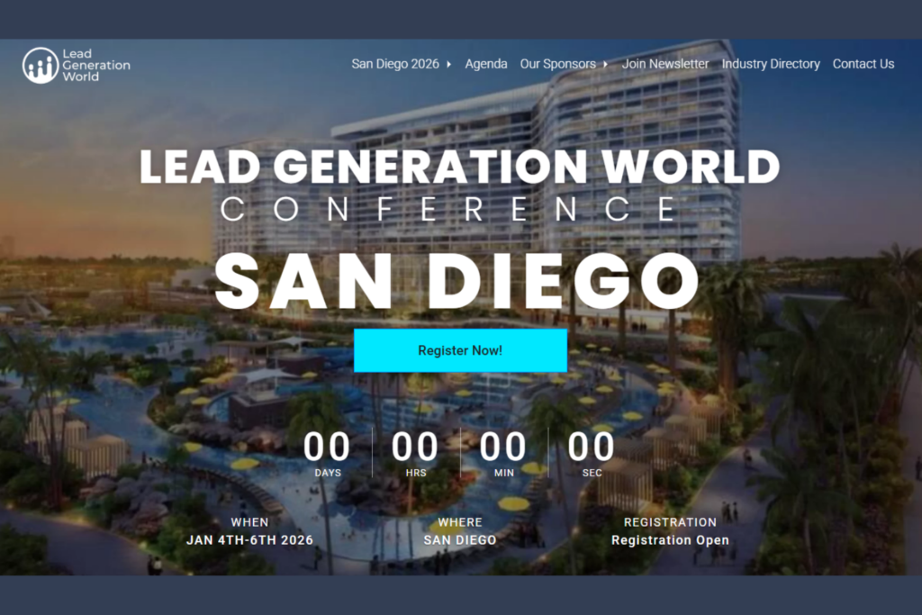 Landing page of the LGW 2026