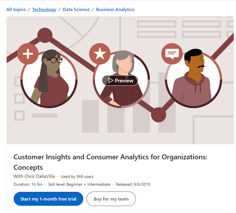 Customer Insights and Consumer Analytics for Organizations: Concepts website screenshot