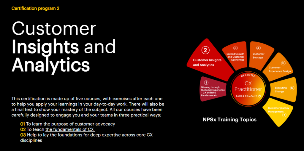 Customer Insights and Analytics website screenshot