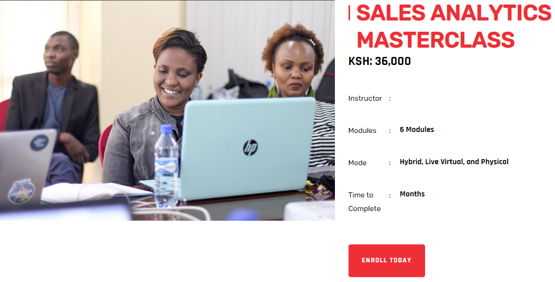Sales Analytics Masterclass course