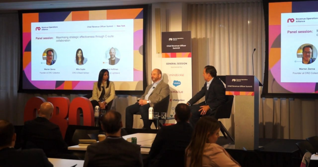 Strategic insights shared during thee panel session of the Chief Revenue Officer Summit Boston