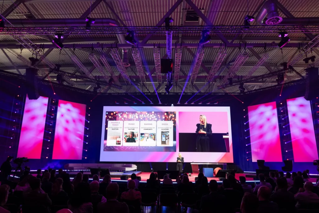 An image of the main stage at the DMEXCO conference