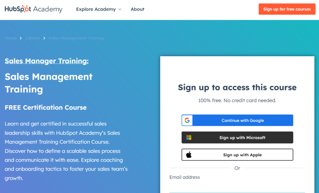 Sales Management Training, a sales leadership course