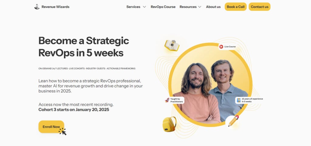 RevOps Essentials Course page screenshot