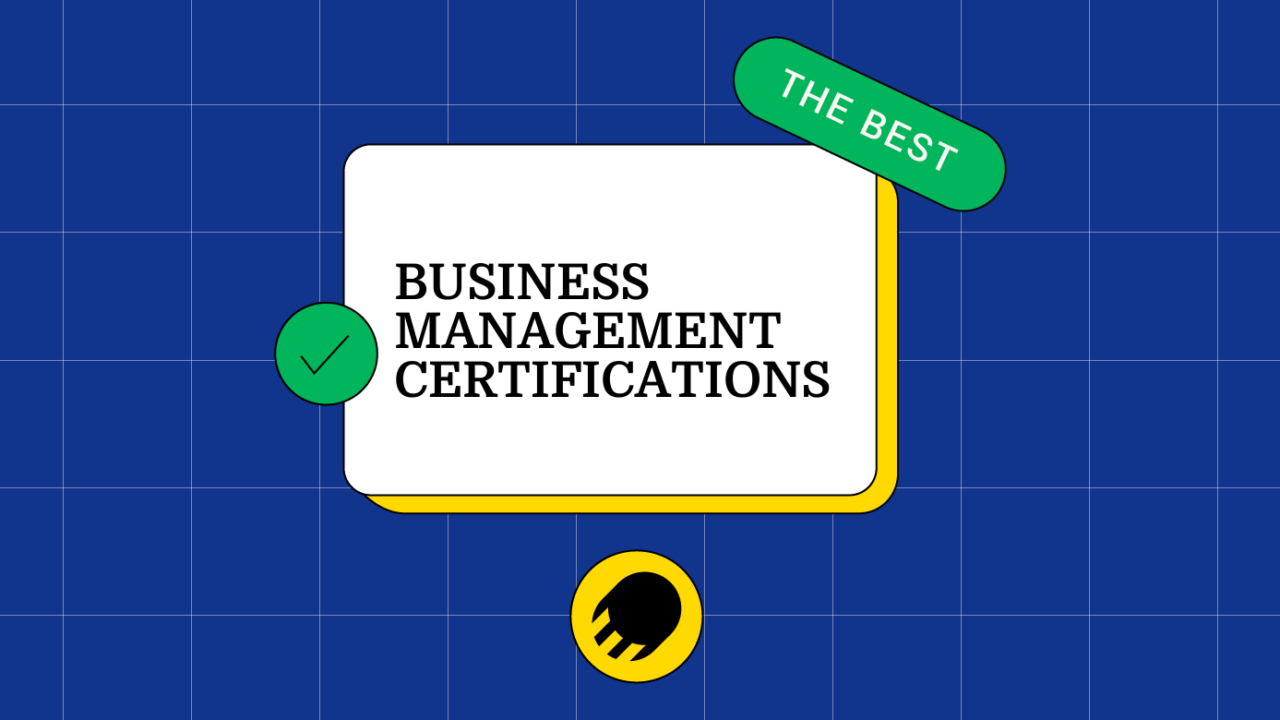 Business management certifications generic best of
