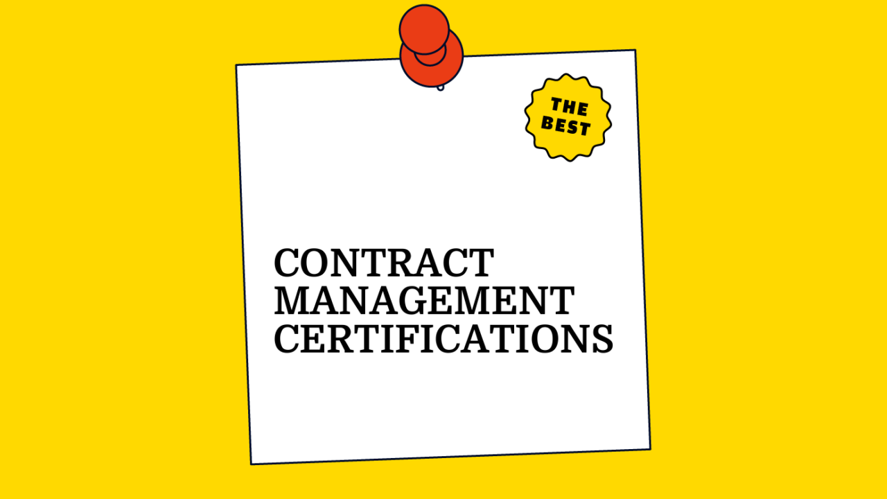 Contract management certifications generic best of