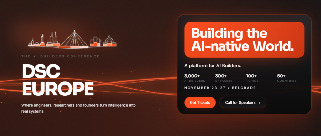 DSC Europe 2026 event banner