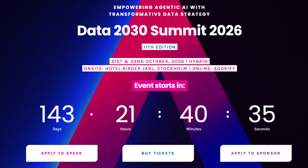 Data 2030 Summit 2026 event banner