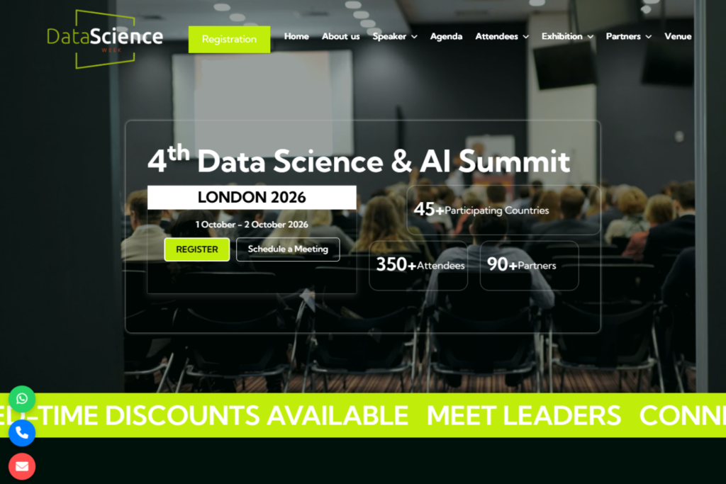Landing page of the Data Science &amp; AI Summit London 2026