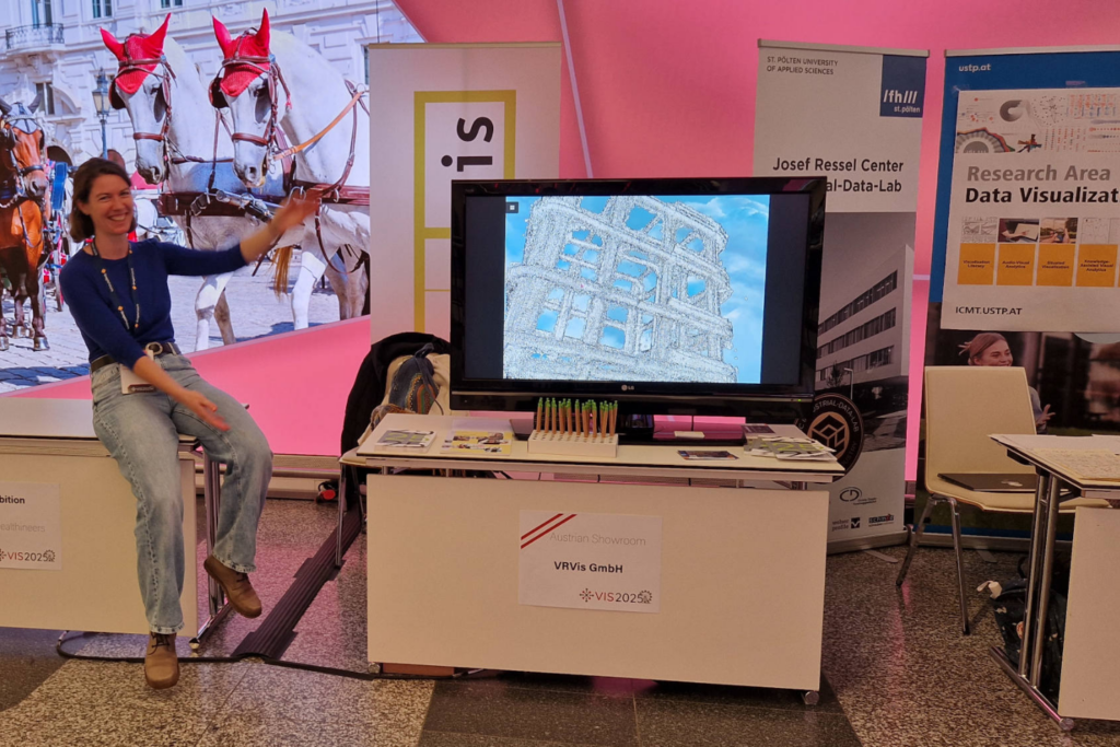 VRVis booth at the IEEE VIS 2025 in Vienna