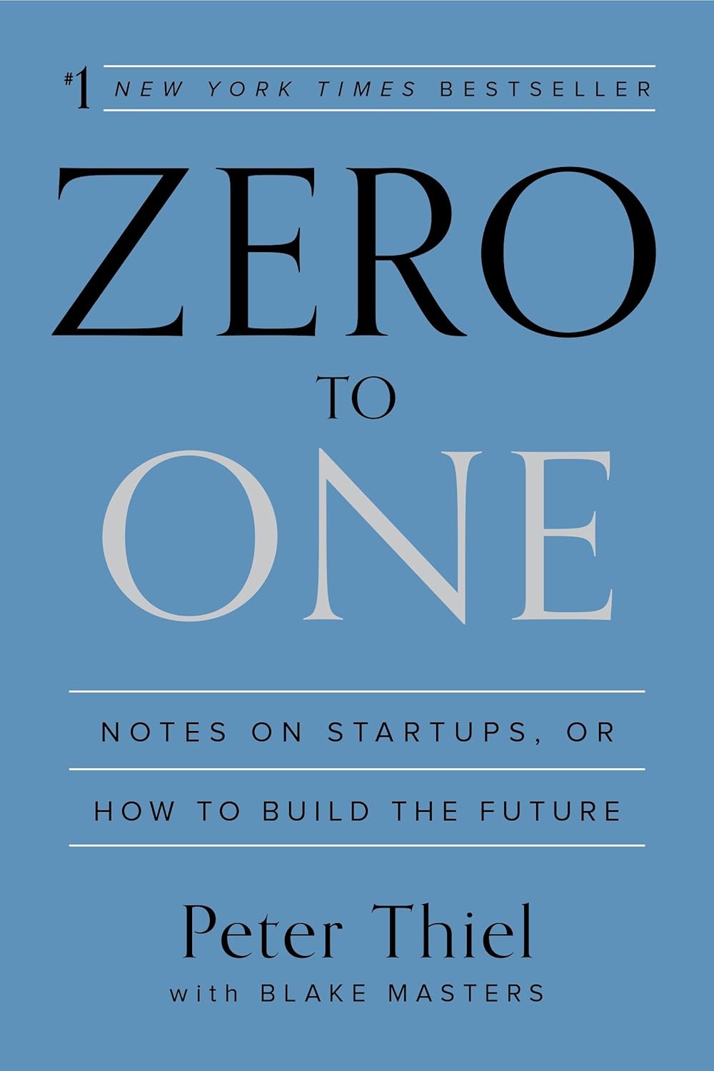 Zero to One: Notes on Startups, or How to Build the Future by Peter Thiel SaaS books
