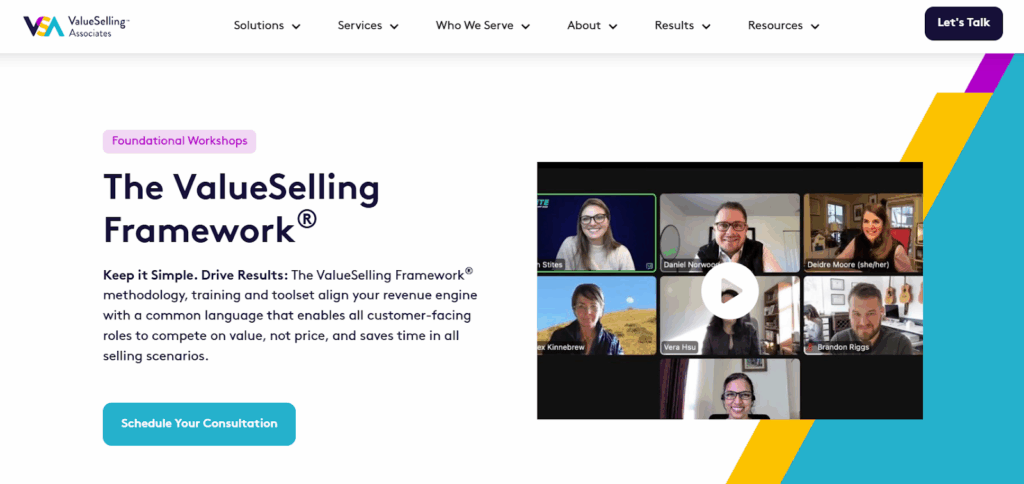 ValueSelling Framework Certification screenshot