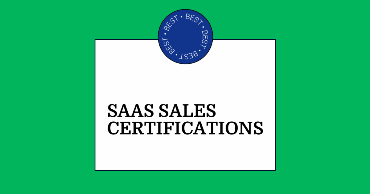 11 SaaS Sales Certifications to Take in 2026