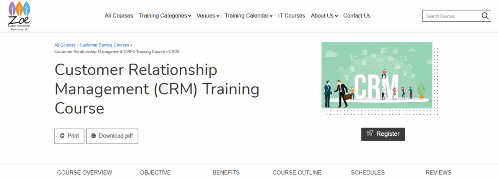 Customer Relationship Management (CRM) Training course